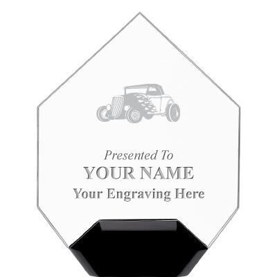 7" CREST DIAMOND ACRYLIC