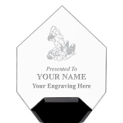 7" CREST DIAMOND ACRYLIC