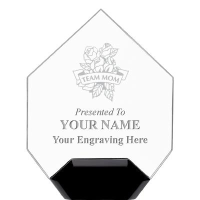 7" CREST DIAMOND ACRYLIC