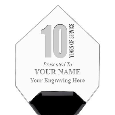 7" CREST DIAMOND ACRYLIC