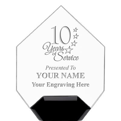 7" CREST DIAMOND ACRYLIC