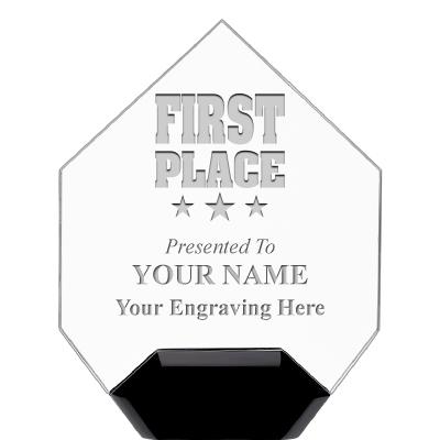 7" CREST DIAMOND ACRYLIC