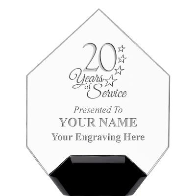 7" CREST DIAMOND ACRYLIC