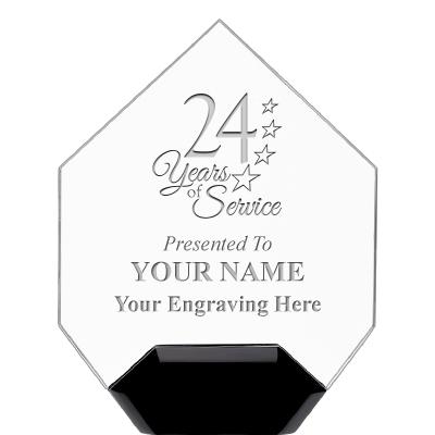 7" CREST DIAMOND ACRYLIC