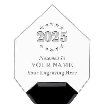 7" CREST DIAMOND ACRYLIC