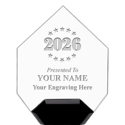 7" CREST DIAMOND ACRYLIC