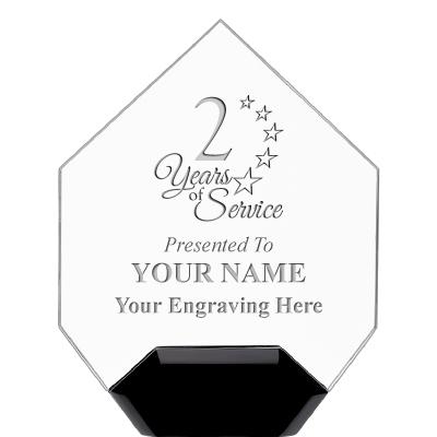 7" CREST DIAMOND ACRYLIC