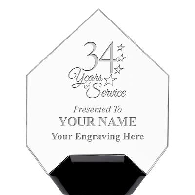 7" CREST DIAMOND ACRYLIC