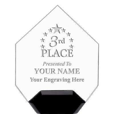 7" CREST DIAMOND ACRYLIC