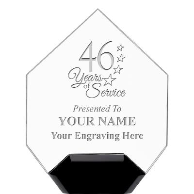 7" CREST DIAMOND ACRYLIC