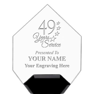 7" CREST DIAMOND ACRYLIC