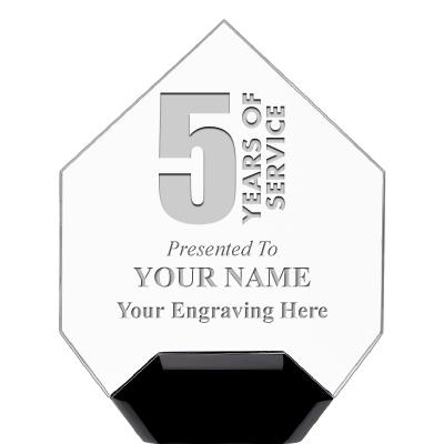 7" CREST DIAMOND ACRYLIC