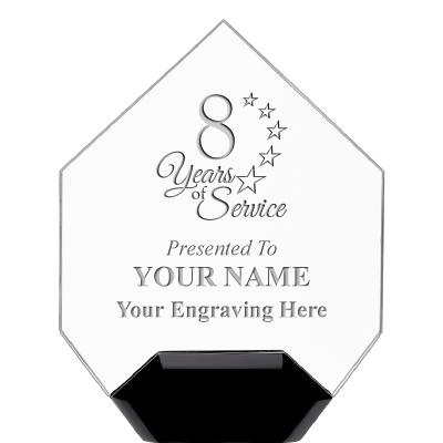 7" CREST DIAMOND ACRYLIC