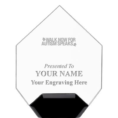 7" CREST DIAMOND ACRYLIC