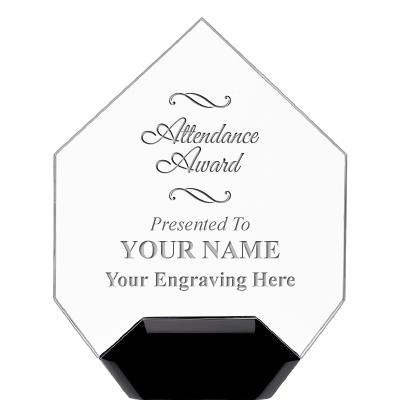 7" CREST DIAMOND ACRYLIC