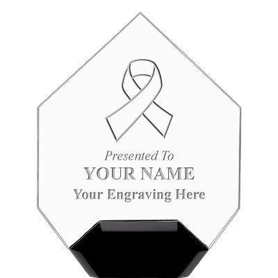 7" CREST DIAMOND ACRYLIC