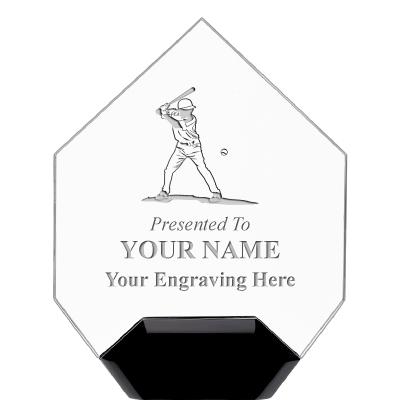 7" CREST DIAMOND ACRYLIC