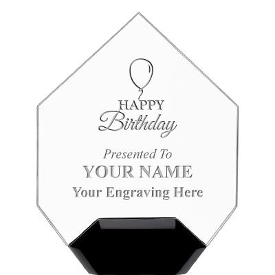 7" CREST DIAMOND ACRYLIC