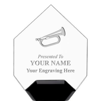 7" CREST DIAMOND ACRYLIC