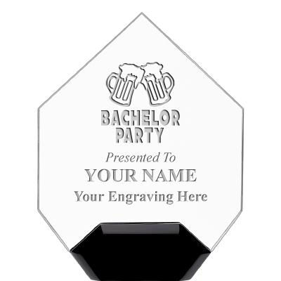 7" CREST DIAMOND ACRYLIC