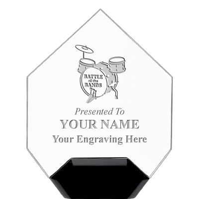 7" CREST DIAMOND ACRYLIC