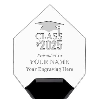 7" CREST DIAMOND ACRYLIC