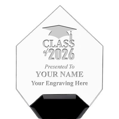 7" CREST DIAMOND ACRYLIC