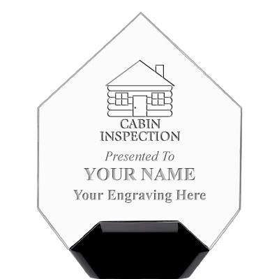 7" CREST DIAMOND ACRYLIC