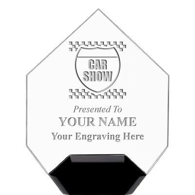 7" CREST DIAMOND ACRYLIC