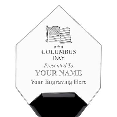 7" CREST DIAMOND ACRYLIC