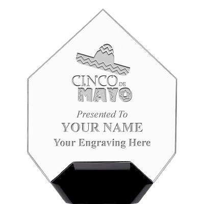 7" CREST DIAMOND ACRYLIC