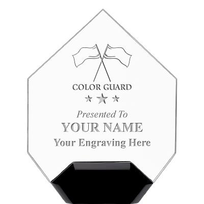 7" CREST DIAMOND ACRYLIC