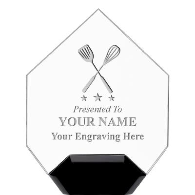 7" CREST DIAMOND ACRYLIC