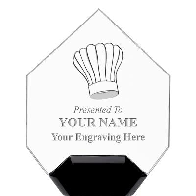 7" CREST DIAMOND ACRYLIC