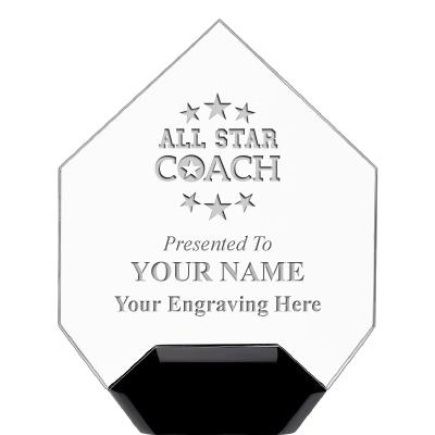 7" CREST DIAMOND ACRYLIC