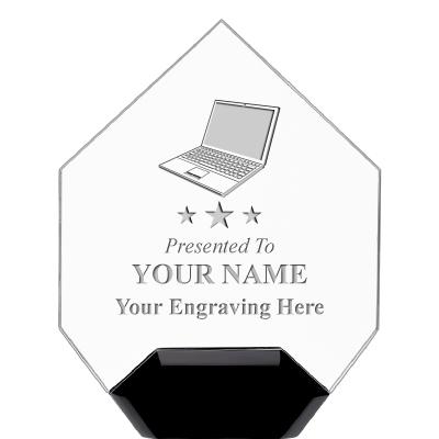 7" CREST DIAMOND ACRYLIC