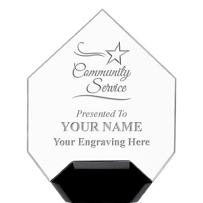 7" CREST DIAMOND ACRYLIC