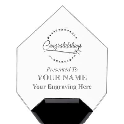 7" CREST DIAMOND ACRYLIC