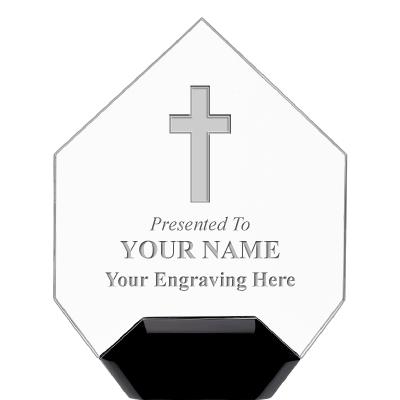 7" CREST DIAMOND ACRYLIC