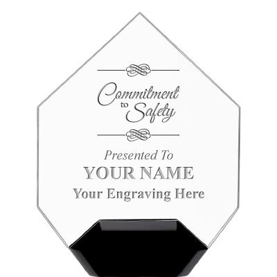 7" CREST DIAMOND ACRYLIC