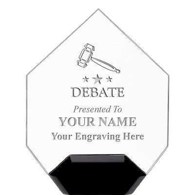 7" CREST DIAMOND ACRYLIC