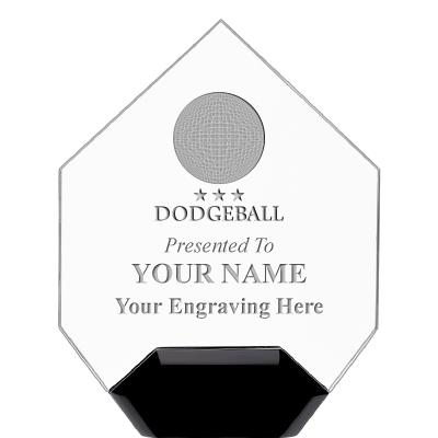 7" CREST DIAMOND ACRYLIC