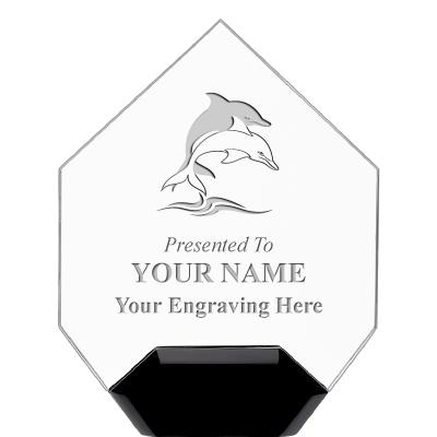 7" CREST DIAMOND ACRYLIC