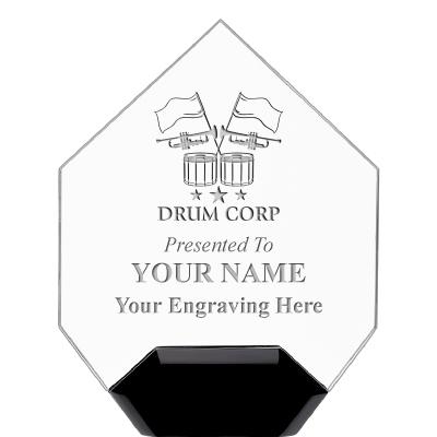 7" CREST DIAMOND ACRYLIC