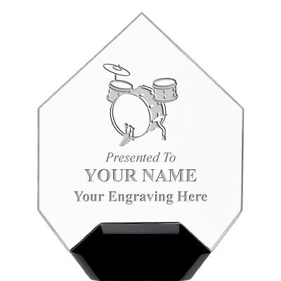 7" CREST DIAMOND ACRYLIC