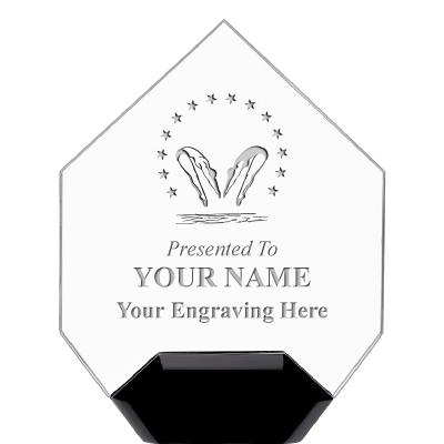 7" CREST DIAMOND ACRYLIC