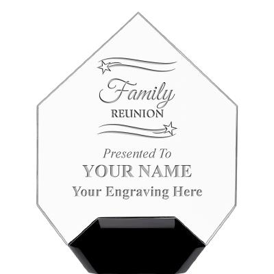 7" CREST DIAMOND ACRYLIC