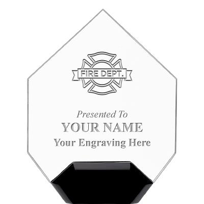 7" CREST DIAMOND ACRYLIC