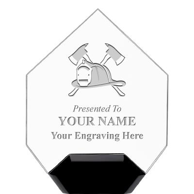 7" CREST DIAMOND ACRYLIC