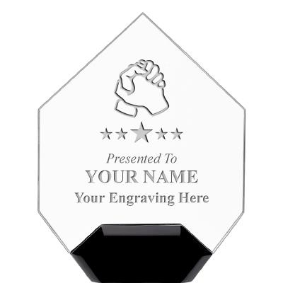 7" CREST DIAMOND ACRYLIC